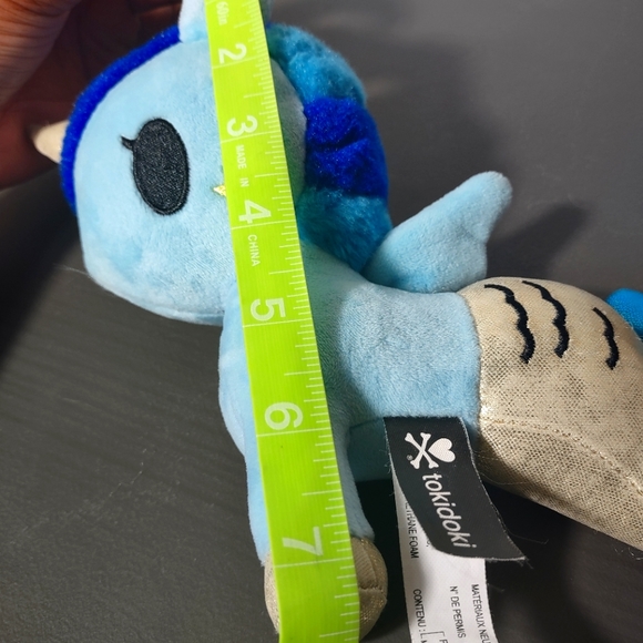 ✓Tokidoki Aurora 7.5" Corsica Mermicorno,Plush blue Multicolor - Picture 3 of 16